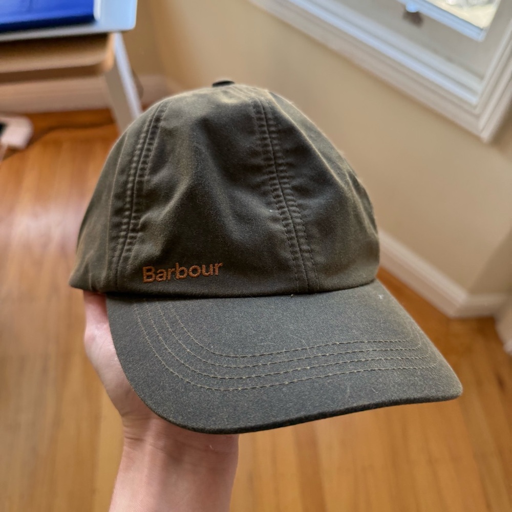 Barbour Green Classic Hat with Embroidered Detail